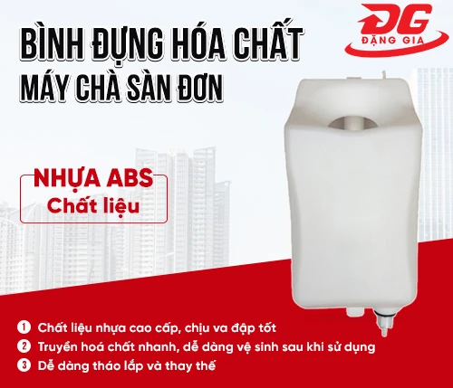 Bình đựng hóa chất máy chà sàn 2