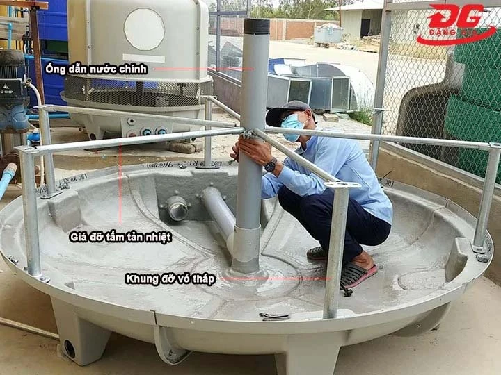lắp đặt đầu phun bằng hợp kim nhôm DN 114 nhanh