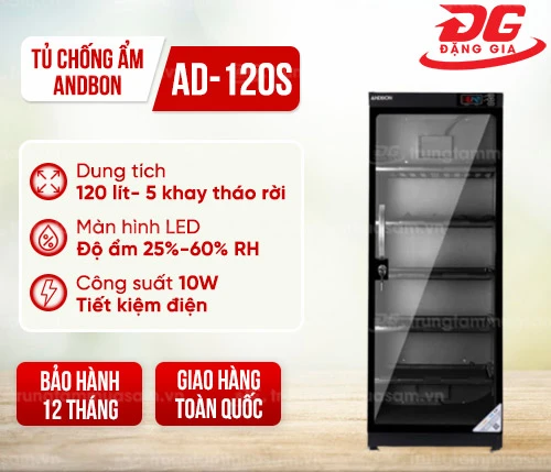 Tủ chống ẩm Andbon AD-120S (120 lít) 2