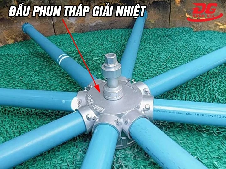 đầu phun bằng hợp kim nhôm DN 250 trong tháp giải nhiệt