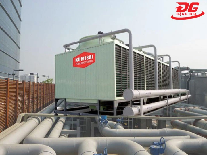 Tháp giải nhiệt vuông Kumisai KMS 225RT có chi phí vừa tiền