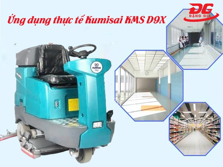 ứng dụng Máy chà sàn ngồi lái Kumisai KMS D9X