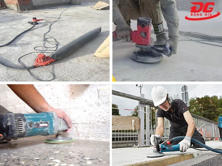 Ứng dụng máy mài bê tông cầm tay