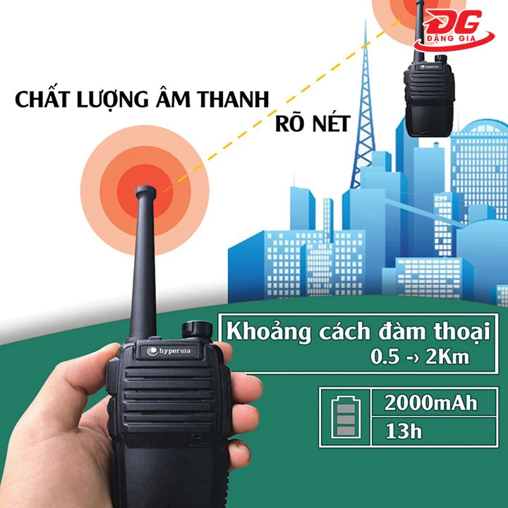 chọn bộ đàm siêu nhỏ có công suất lớn
