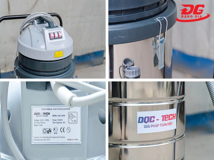 Máy hút bụi công nghiệp DQC - TECH 803H có độ bền cao