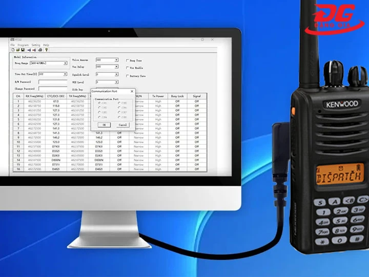 bộ đàm Kenwood không kết nối với máy tính được