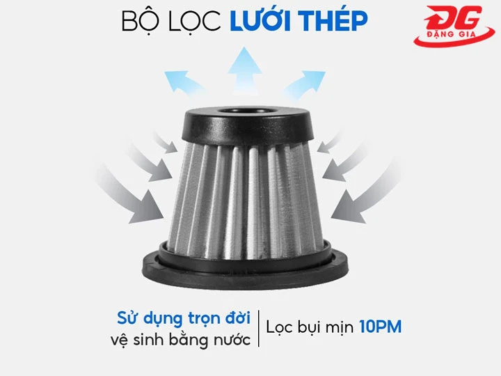 Máy hút bụi Medicar có thể lọc bụi mịn