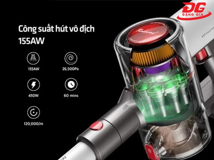 máy hút bụi Redroad có Công suất hút mạnh mẽ