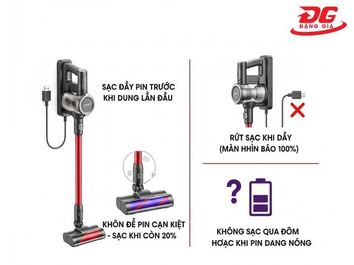 Lưu ý khi sử dụng máy hút bụi Airbot