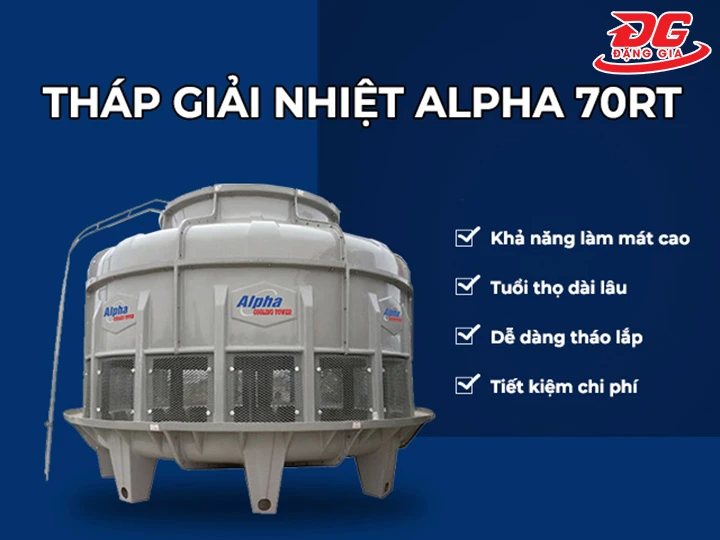 ưu điểm của Tháp giải nhiệt nước Alpha 70RT 