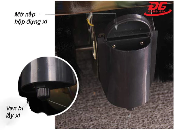 vị trí thêm xi