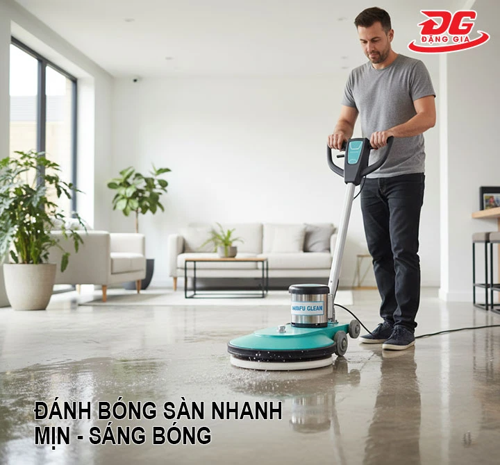 máy đánh bóng sàn Kungfu Clean KF-1500 chà sàn siêu nhanh