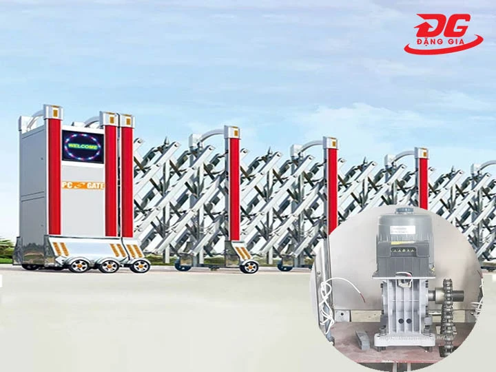 Motor cổng xếp
