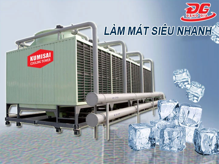 Tháp giải nhiệt Kumisai KMS 800RT làm mát siêu tốc