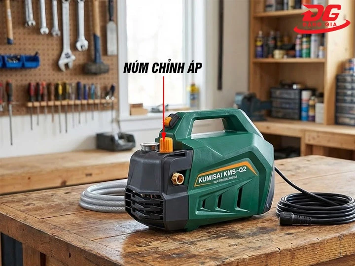 Máy rửa xe gia đình Kumisai KMS Q2 có chỉnh áp