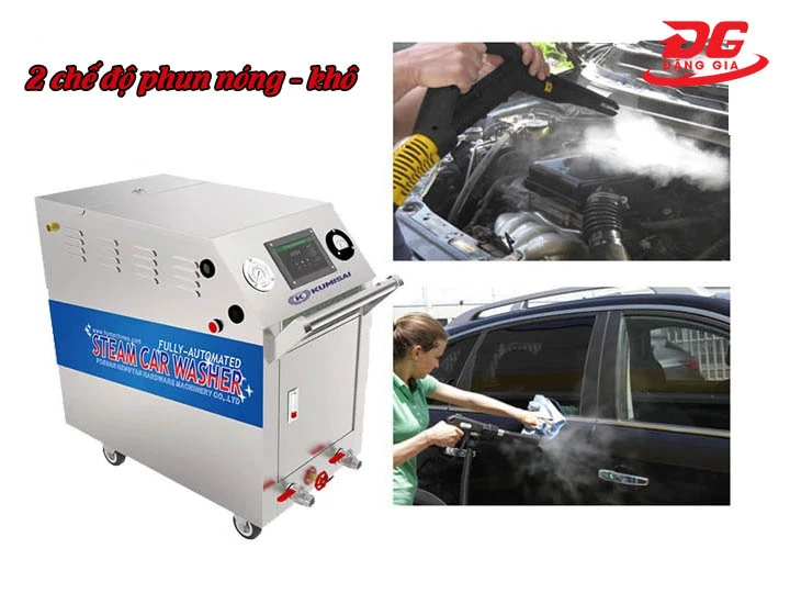 máy rửa xe hơi nước nóng Kumisai KMS1090C phun nóng, khô