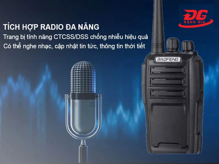 máy bộ đàm Baofeng UV6 tích FM radio