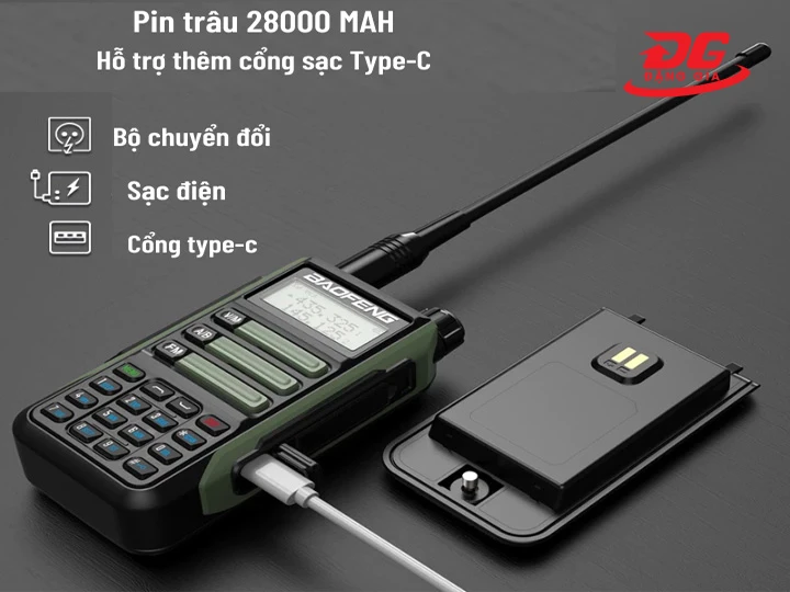 Thời gian bộ đàm Baofeng UV-16 PRO