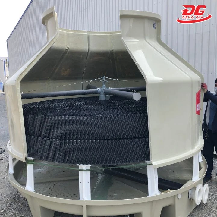 Các bộ phận của tháp giải nhiệt hở