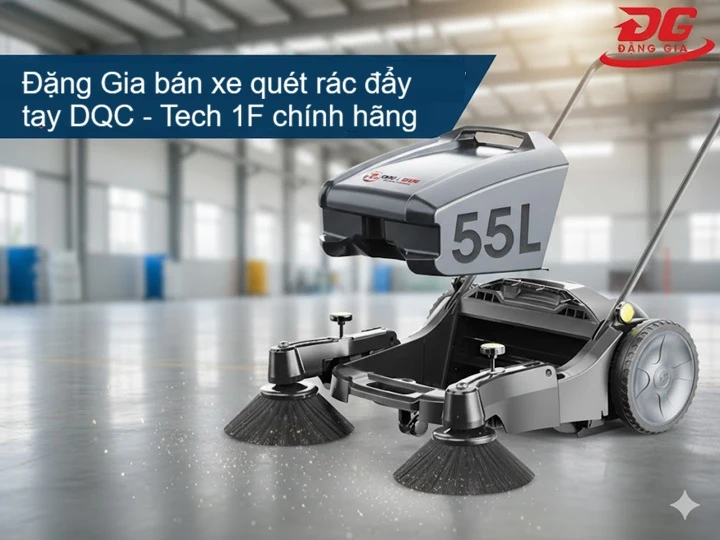 Đặng Gia bán xe quét rác đẩy tay DQC - Tech 1F uy tín