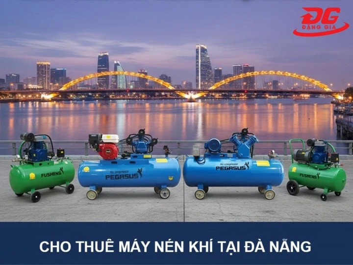Cho thuê máy nén khí tại Đà Nẵng giá tốt, đầy đủ loại