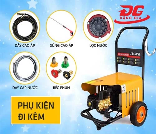 Máy rửa xe ô tô cao áp Palada 1145PSI 3
