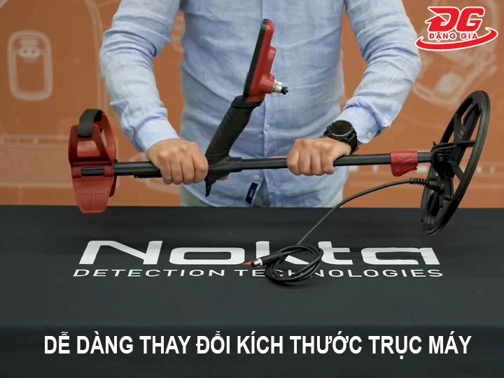 Thay đổi kích thước trục máy Nokta FindX Pro dễ dàng