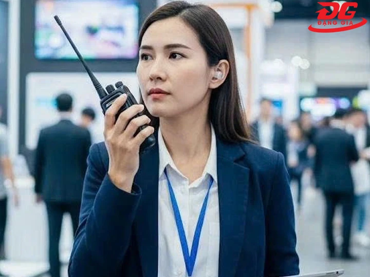 bộ đàm Spender rõ nét