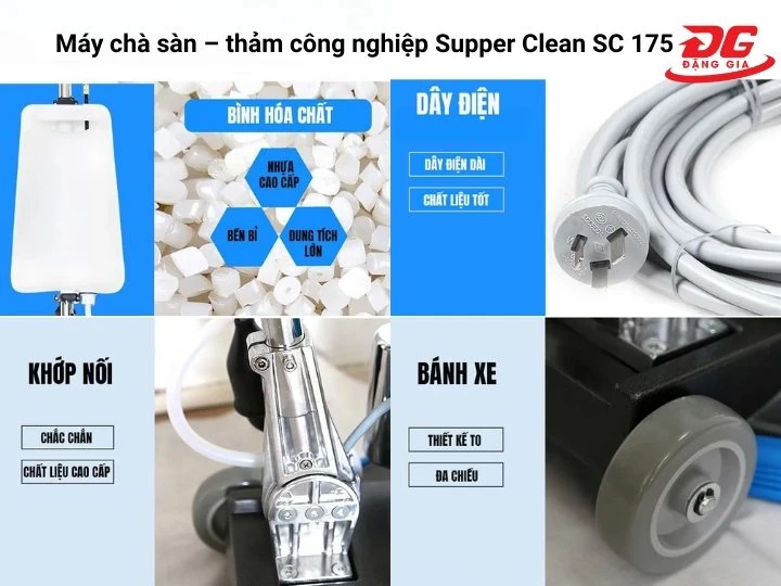 Máy chà sàn Supper Clean SC 175 nhỏ gọn