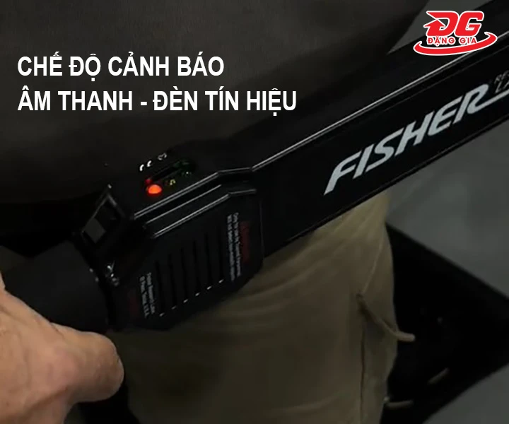chế độ cảnh báo của máy rà kim loại Fisher CW-20