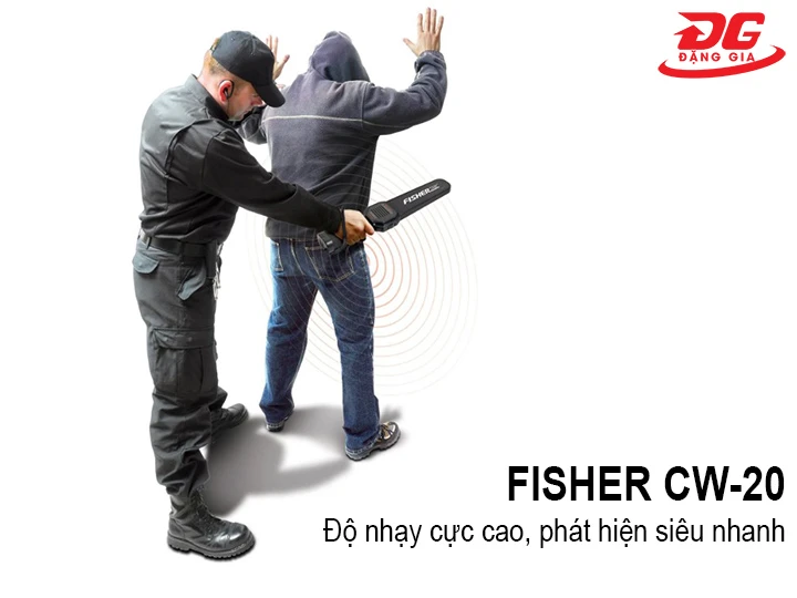 máy rà kim loại Fisher CW-20 có độ nhạy cực cao