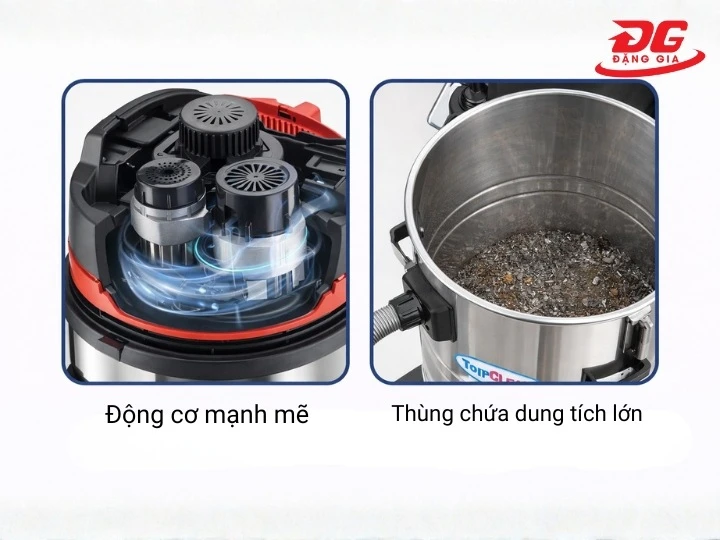 máy hút bụi nhà xưởng TopClean TC 80-3