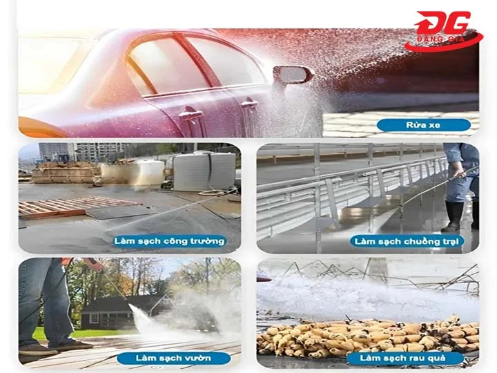 ứng dụng máy rửa xe Lutian 18G36-13A