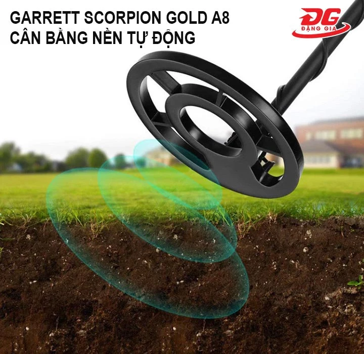 Máy rà kim loại Garrett Scorpion Gold A8 cân bằng mặt đất nhanh