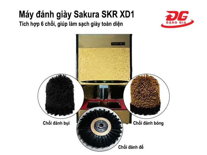 hệ thống chổi máy đánh giày Sakura SKR XD1