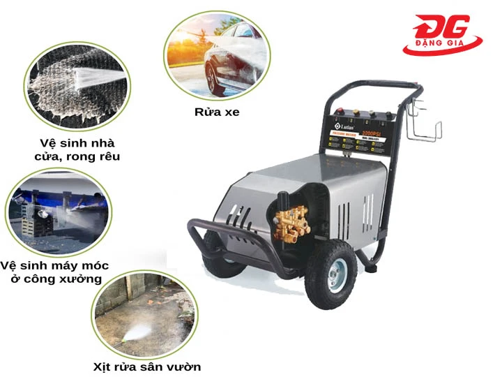 ứng dụng Máy xịt rửa xe cao áp Lutian 20M22-3T4