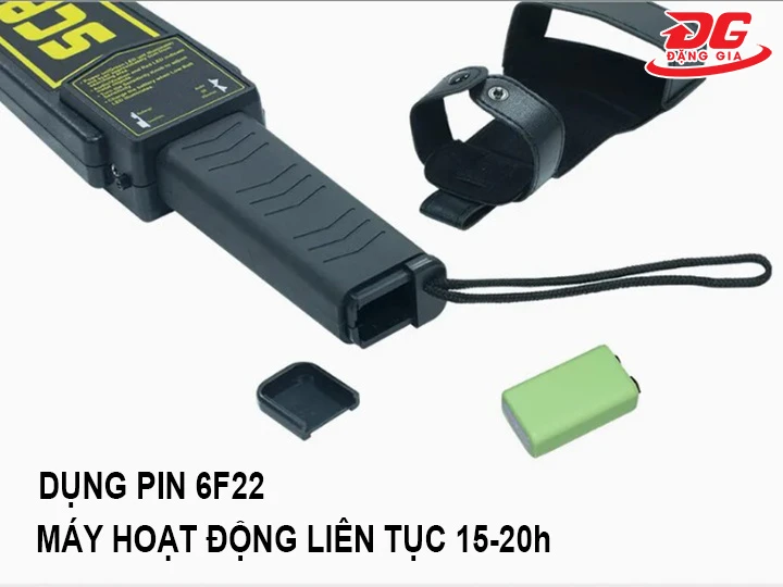 Dung lượng pin của máy dò tìm kim loại Scanner TX-1001B
