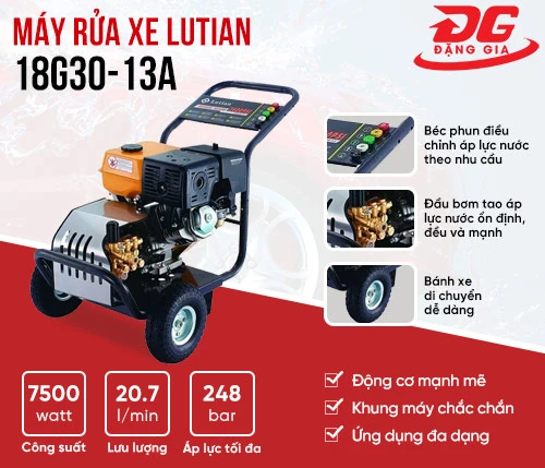 Máy rửa xe máy chạy xăng Lutian 18G30-13A 2