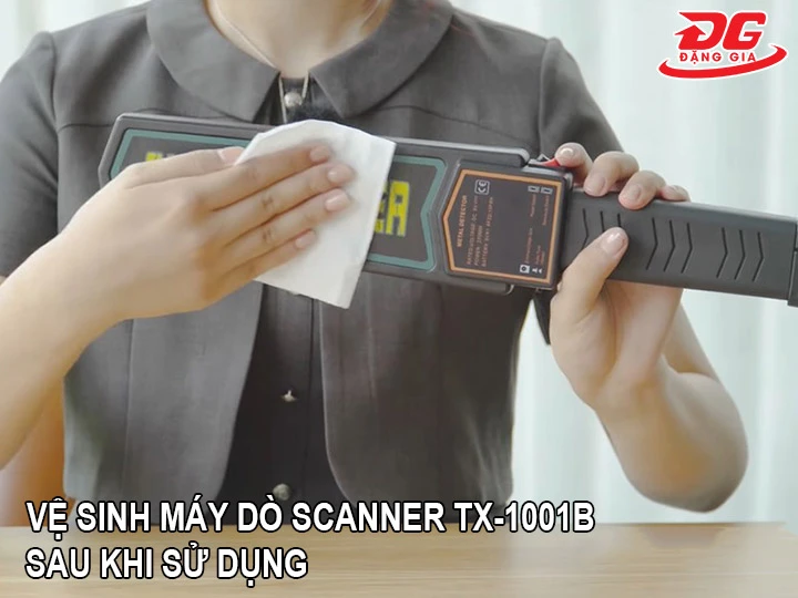 Vệ sinh máy dò kim loại Scanner TX-1001B đúng cách