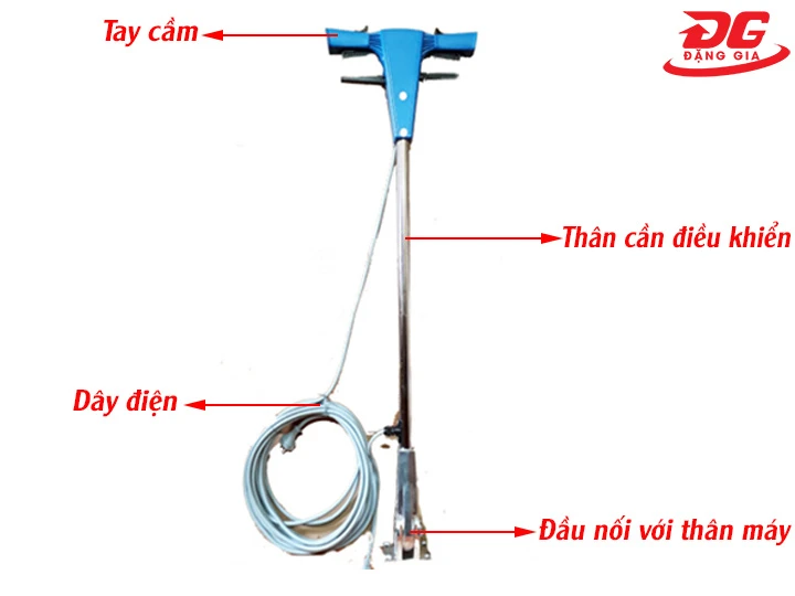 cấu tạo cần điều khiển máy chà sàn