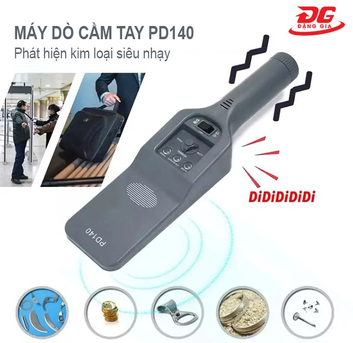 Máy dò kim loại cầm tay PD140 dò tìm siêu nhanh