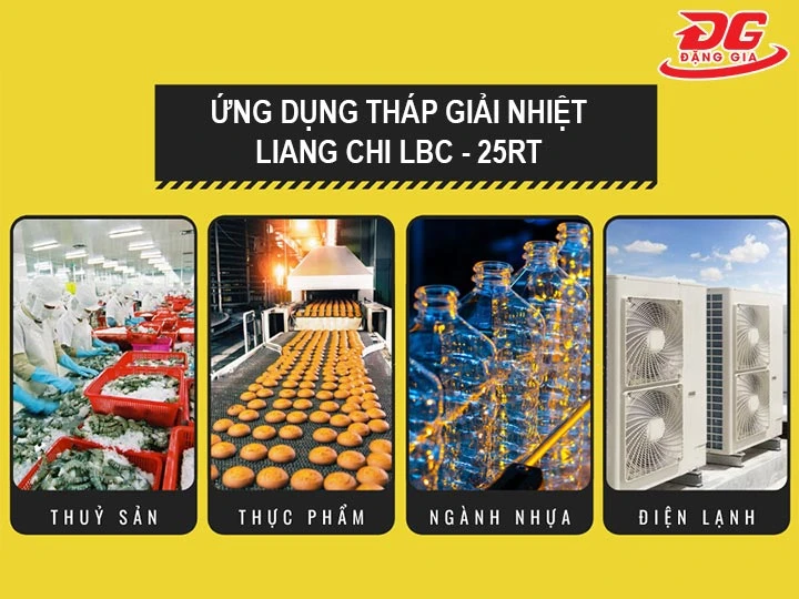 Ứng dụng tháp giải nhiệt Liang Chi LBC-25RT