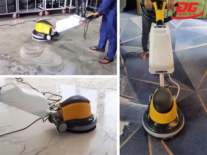 Ứng dụng máy chà sàn - thảm công nghiệp Supper Clean BD2A