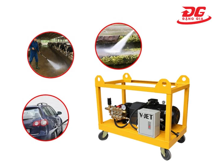 ứng dụng máy rửa xe công nghiệp V-JET 170/35