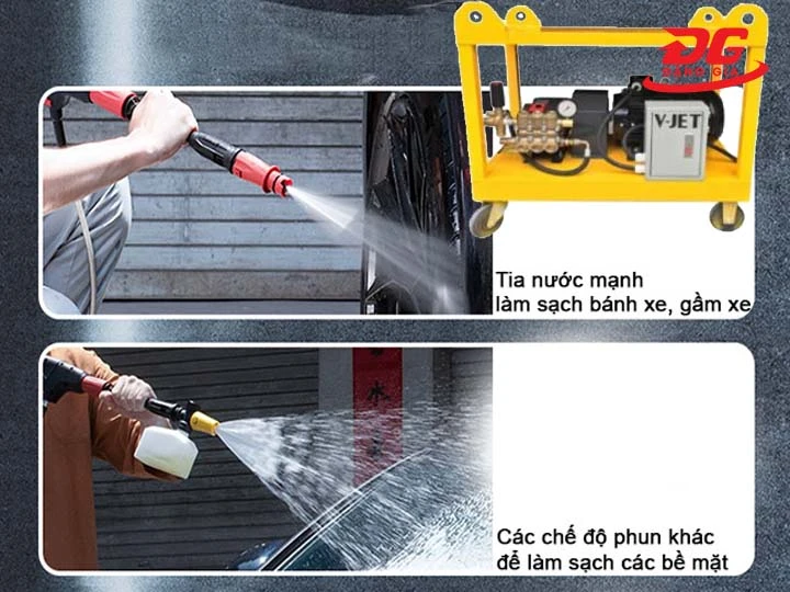 chọn mua máy xịt rửa xe công nghiệp V-JET 300/22