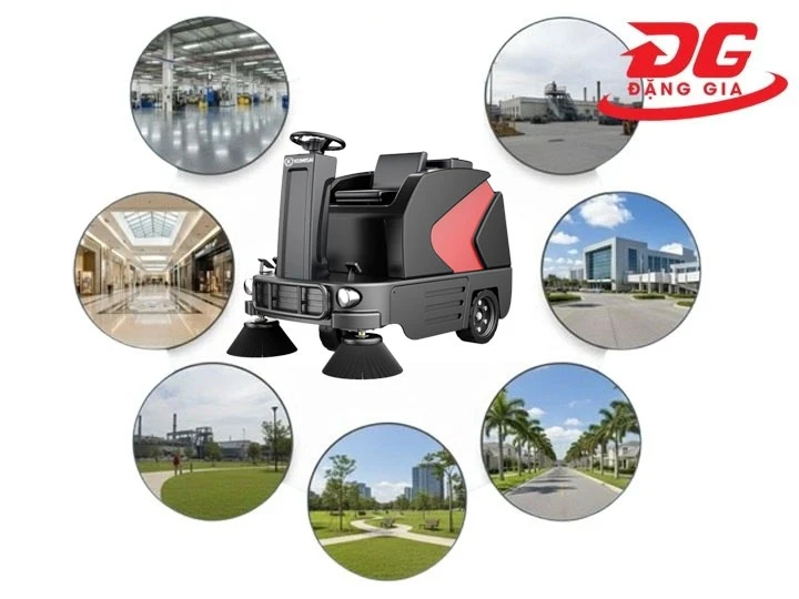 Xe quét rác Kumisai KMS-S6 được ứng dụng ở đâu?