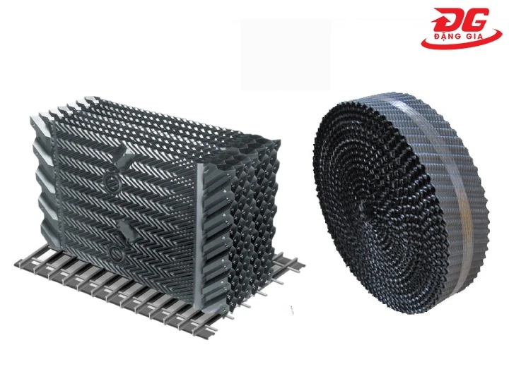 khối đệm tháp tản nhiệt dạng tròn và vuông