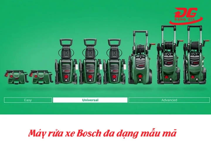 máy rửa xe Bosch nhiều mẫu mã