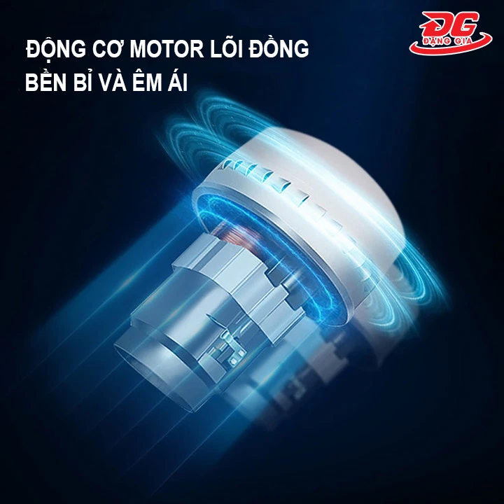 Motor lõi đồng của máy hút bụi Kungfu Clean KF 35A