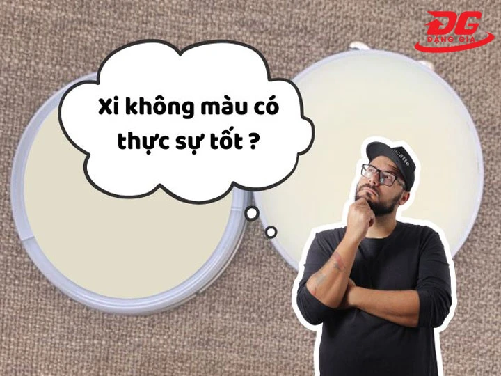 So sánh xi trắng chuyên dụng và xi không màu